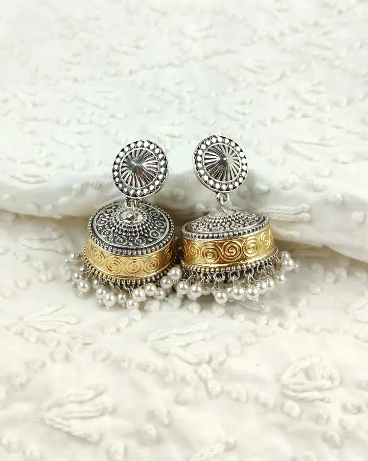 Filigree Jhumka Earrings